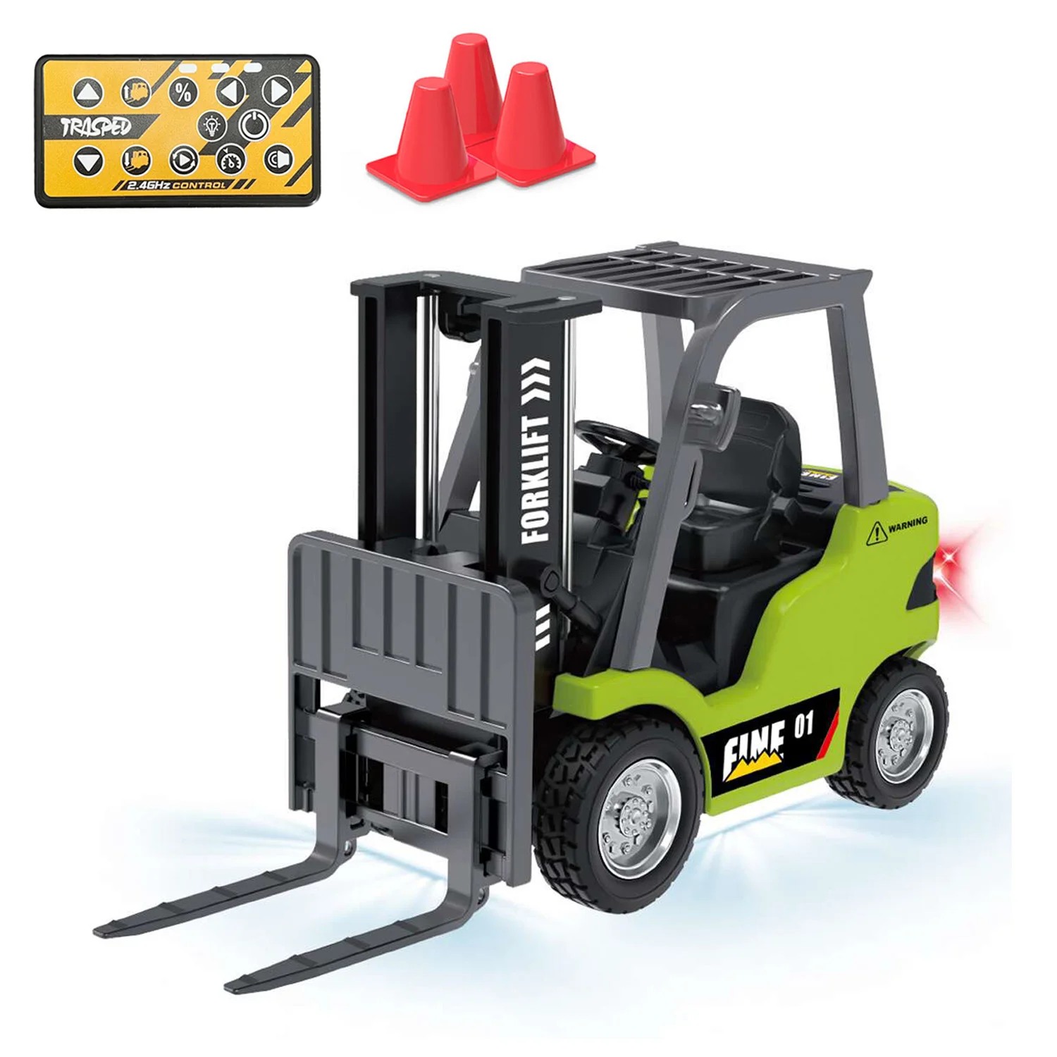 HG 1/64 Half Alloy Electric Lifting RC Forklift HG4-243 RTR Light Sound Unit Remote Control Vehicle Automatic Cruise Toy
HG 1/64 Half Alloy Electric Lifting RC Forklift HG4-243 RTR Light Sound Unit Remote Control Vehicle Automatic Cruise Toy