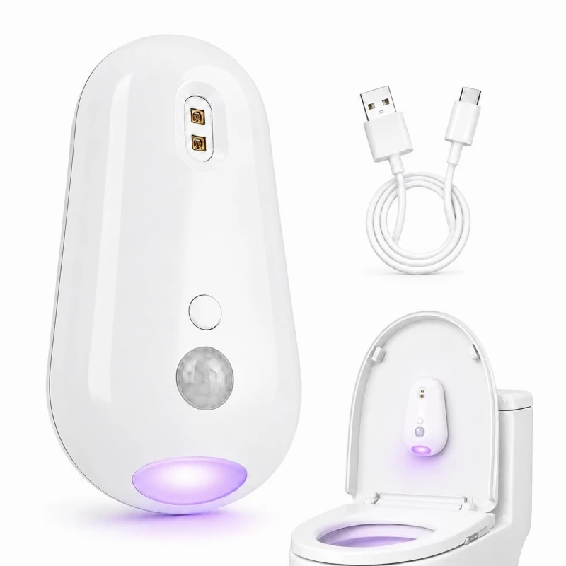 Smart Toilet Light Motion Sensor with UV Cleaning Light, RGB Night Light,USB Rechargeable, Waterproof Easy Install for Bathroom
Smart Toilet Light Motion Sensor with UV Cleaning Light, RGB Night Light,USB Rechargeable, Waterproof Easy Install for Bathroom