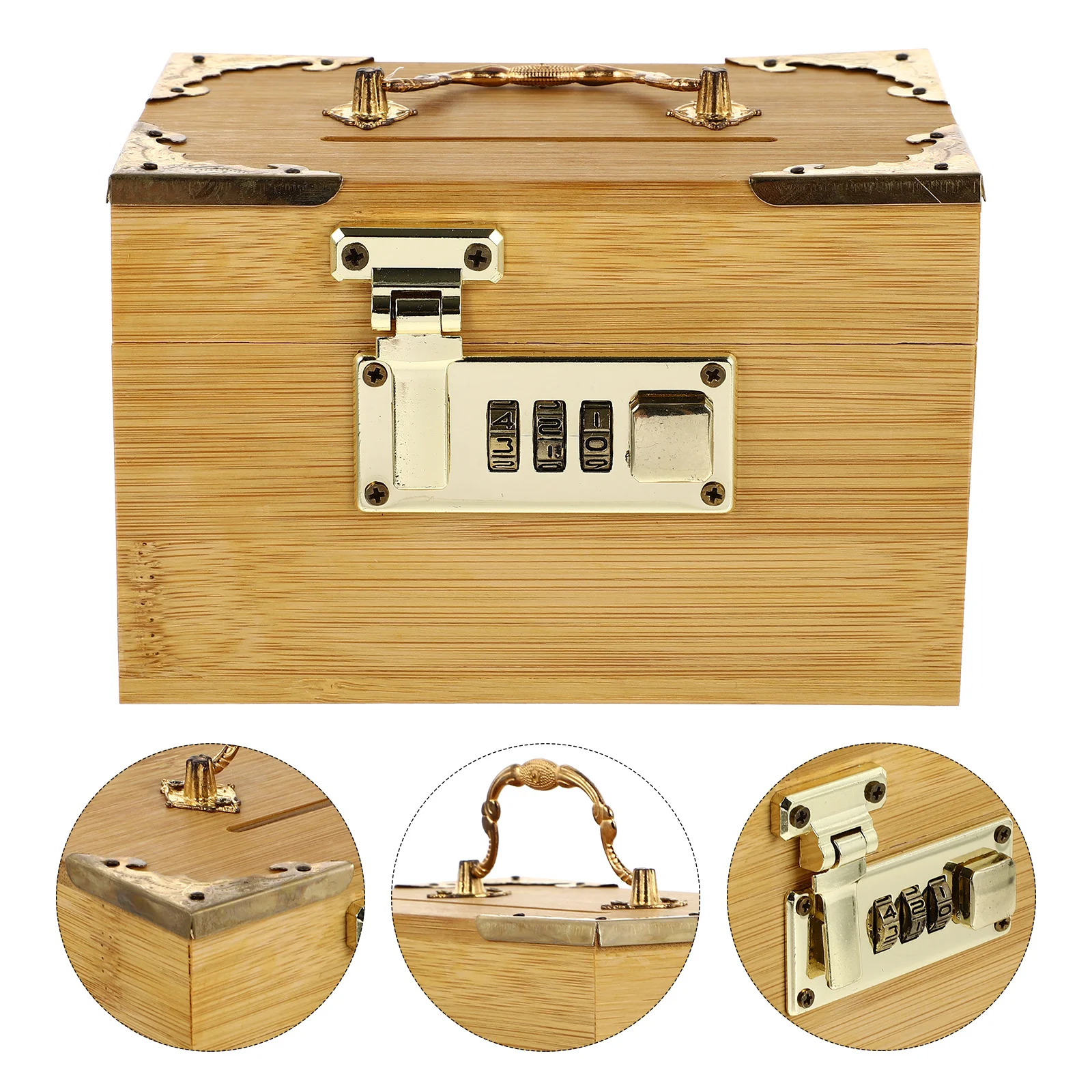 1pc Wooden Piggy Bank With Lock Creative Storage Box Vintage Style Money Saving Case For Kids Adults Home Office Decor
1pc Wooden Piggy Bank With Lock Creative Storage Box Vintage Style Money Saving Case For Kids Adults Home Office Decor