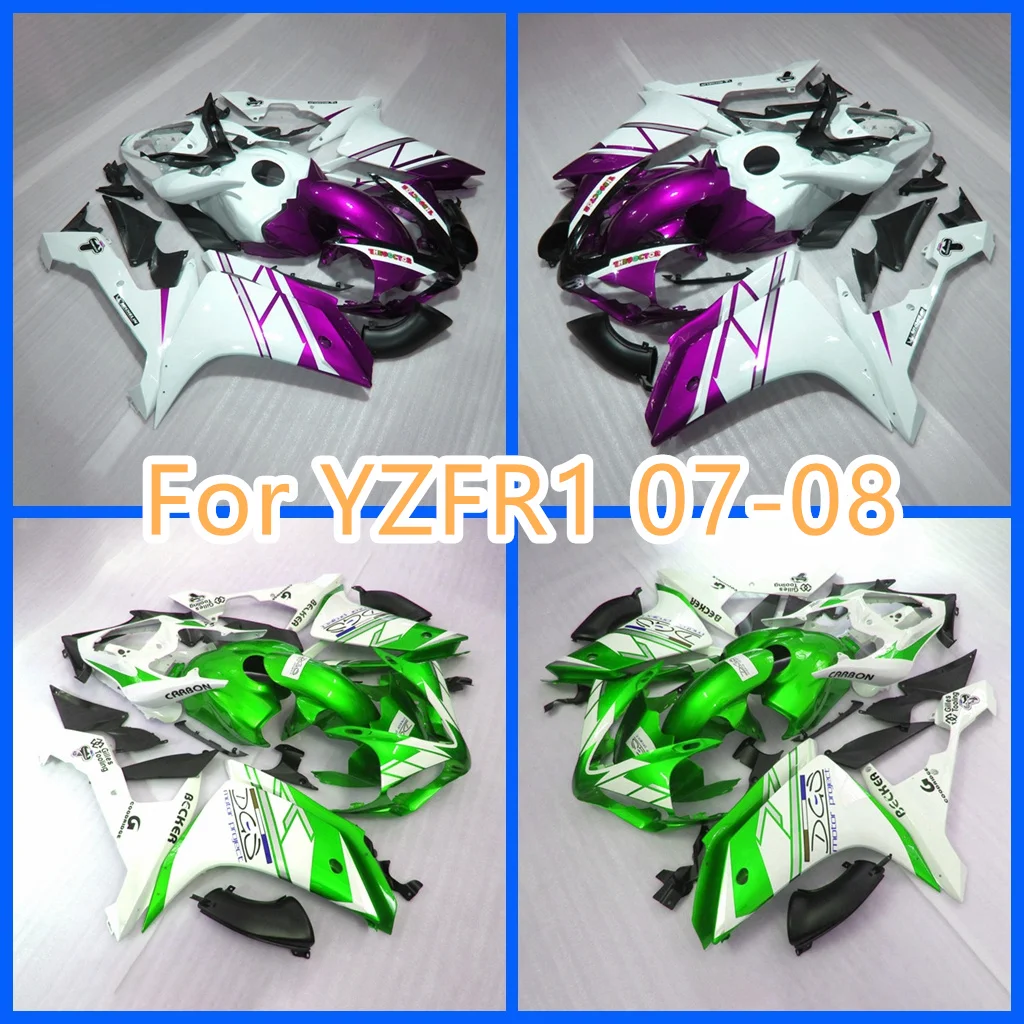 Motorcycle Fairing Kit for YAMAHA YZFR1 2008 2007 YZF R1 07 08 YZF-R1 YZF1000 ZXMT ABS Plastic Purple white Bodywork Set
Motorcycle Fairing Kit for YAMAHA YZFR1 2008 2007 YZF R1 07 08 YZF-R1 YZF1000 ZXMT ABS Plastic Purple white Bodywork Set