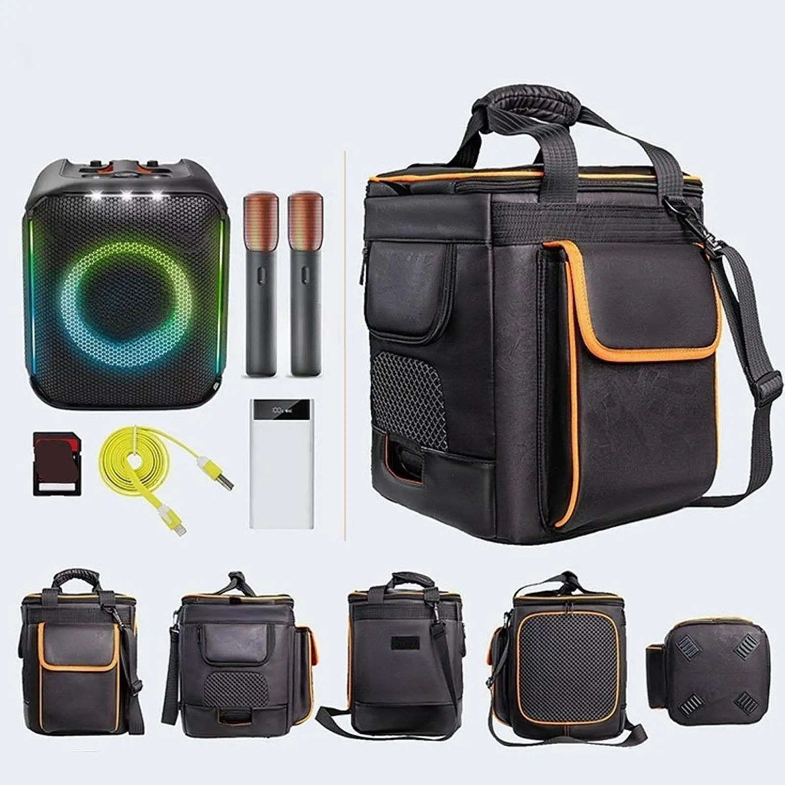 Speaker Bag Speaker Storage Case Shockproof with Pocket, Portable Carrying Case Travel Bag with Shoulder Strap for Cable
Speaker Bag Speaker Storage Case Shockproof with Pocket, Portable Carrying Case Travel Bag with Shoulder Strap for Cable