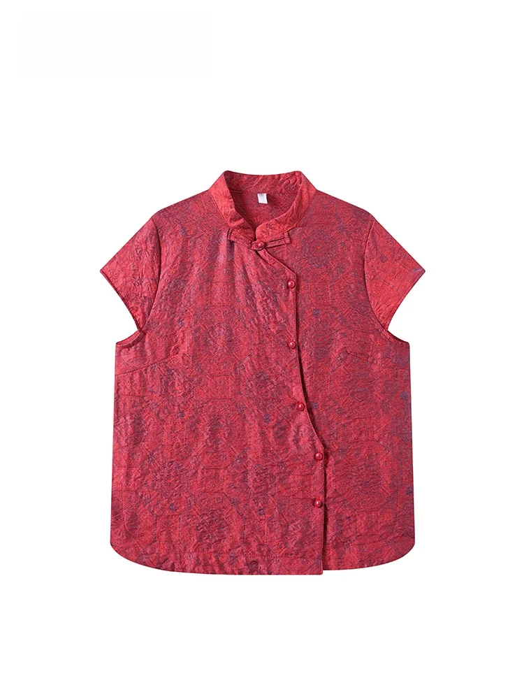 Cara CLUB plus Size Chinese Style Short Sleeve Shirt Women Summer New Retro Casual Top Fat Sister National Style Loose Fit
Cara CLUB plus Size Chinese Style Short Sleeve Shirt Women Summer New Retro Casual Top Fat Sister National Style Loose Fit