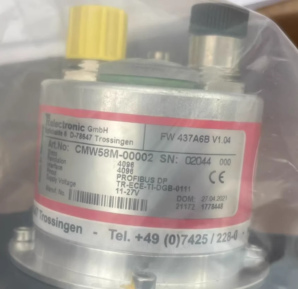 CMW58M-00002 Brand New Pull Cord Encoders Original Genuine,CMW58M 00002,Fast shipping
CMW58M-00002 Brand New Pull Cord Encoders Original Genuine,CMW58M 00002,Fast shipping