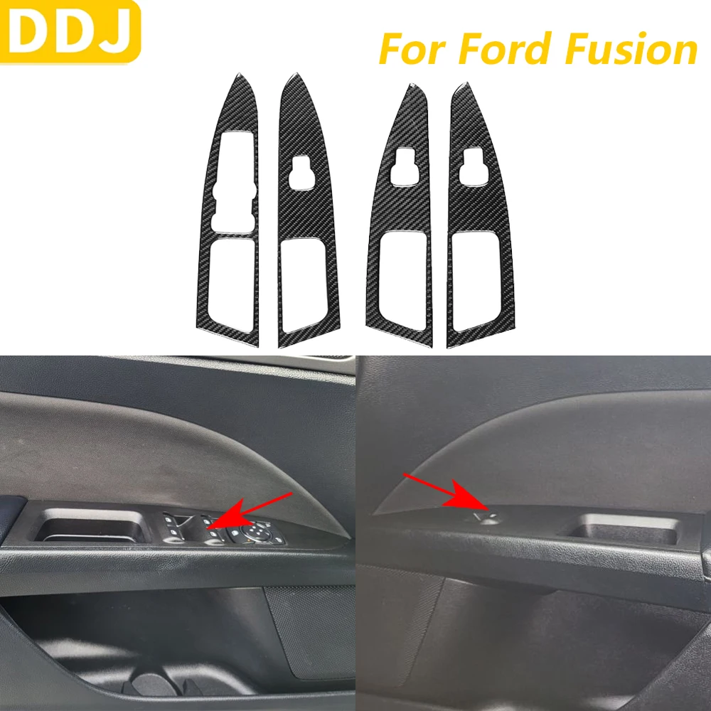 For Ford Fusion 2013-2021 Carbon Fiber Window Lift Switch Control Panel Trim Cover Car Accessories Interior Decoration Sticker
For Ford Fusion 2013-2021 Carbon Fiber Window Lift Switch Control Panel Trim Cover Car Accessories Interior Decoration Sticker