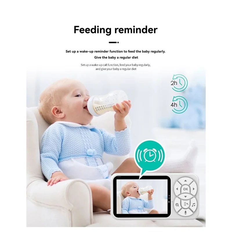 AAAEL-Night Light Baby Monitor 3.5" RGB With Night Vision, Temperature Detection, Voice Intercom, Baby Nanny Security Camera
AAAEL-Night Light Baby Monitor 3.5" RGB With Night Vision, Temperature Detection, Voice Intercom, Baby Nanny Security Camera