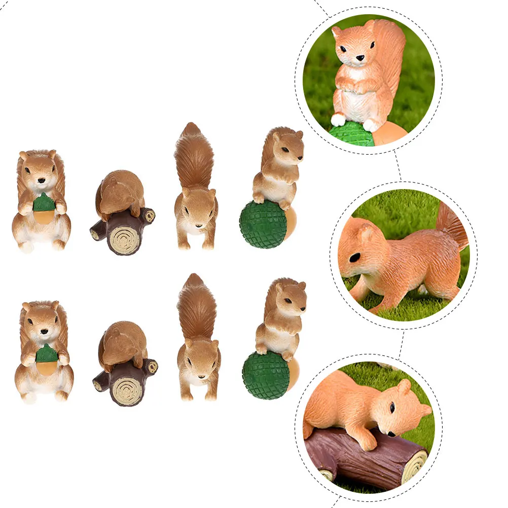 8 Pcs Squirrel Succulent Trinkets Garden Miniature Animals Figurines Small Ornament
8 Pcs Squirrel Succulent Trinkets Garden Miniature Animals Figurines Small Ornament