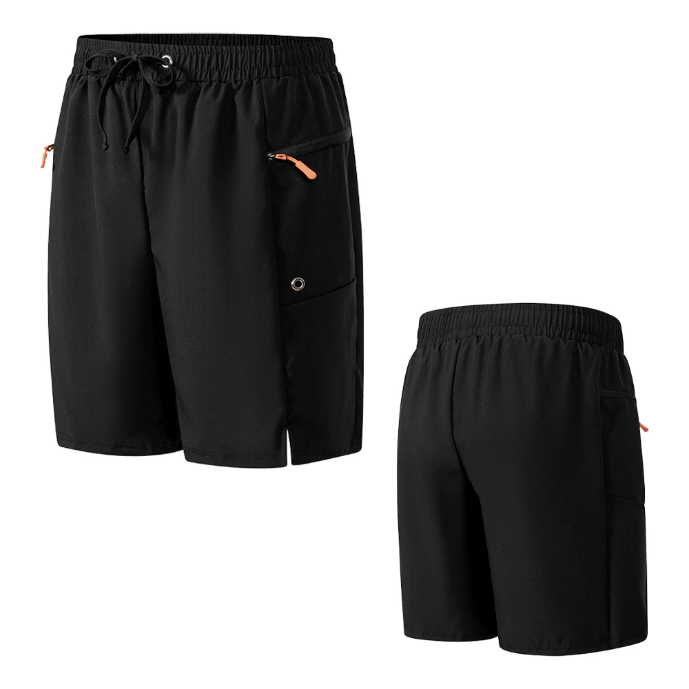 Men's Black Athletic Shorts With Multiple Pockets Elastic Waistband And Knee-Length Design Perfect For Summer Fitness Training
Men's Black Athletic Shorts With Multiple Pockets Elastic Waistband And Knee-Length Design Perfect For Summer Fitness Training