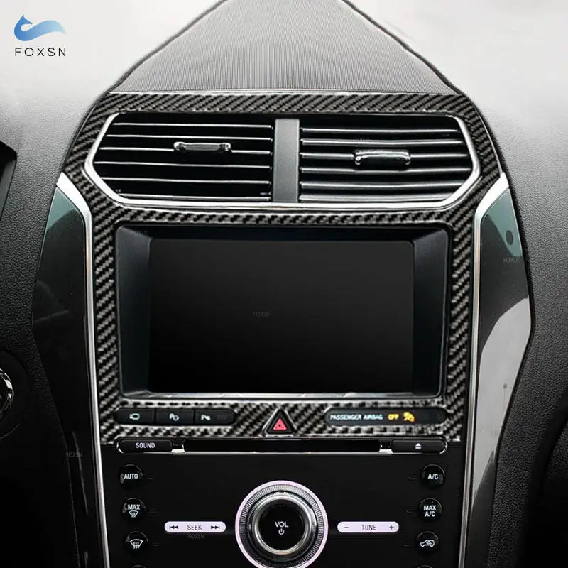 For Ford Explorer 2013 2014 2015 2016 2017 2018 2019 Car Carbon Fiber Central Air Conditioner Outlet Navigation Panel Cover Trim
For Ford Explorer 2013 2014 2015 2016 2017 2018 2019 Car Carbon Fiber Central Air Conditioner Outlet Navigation Panel Cover Trim