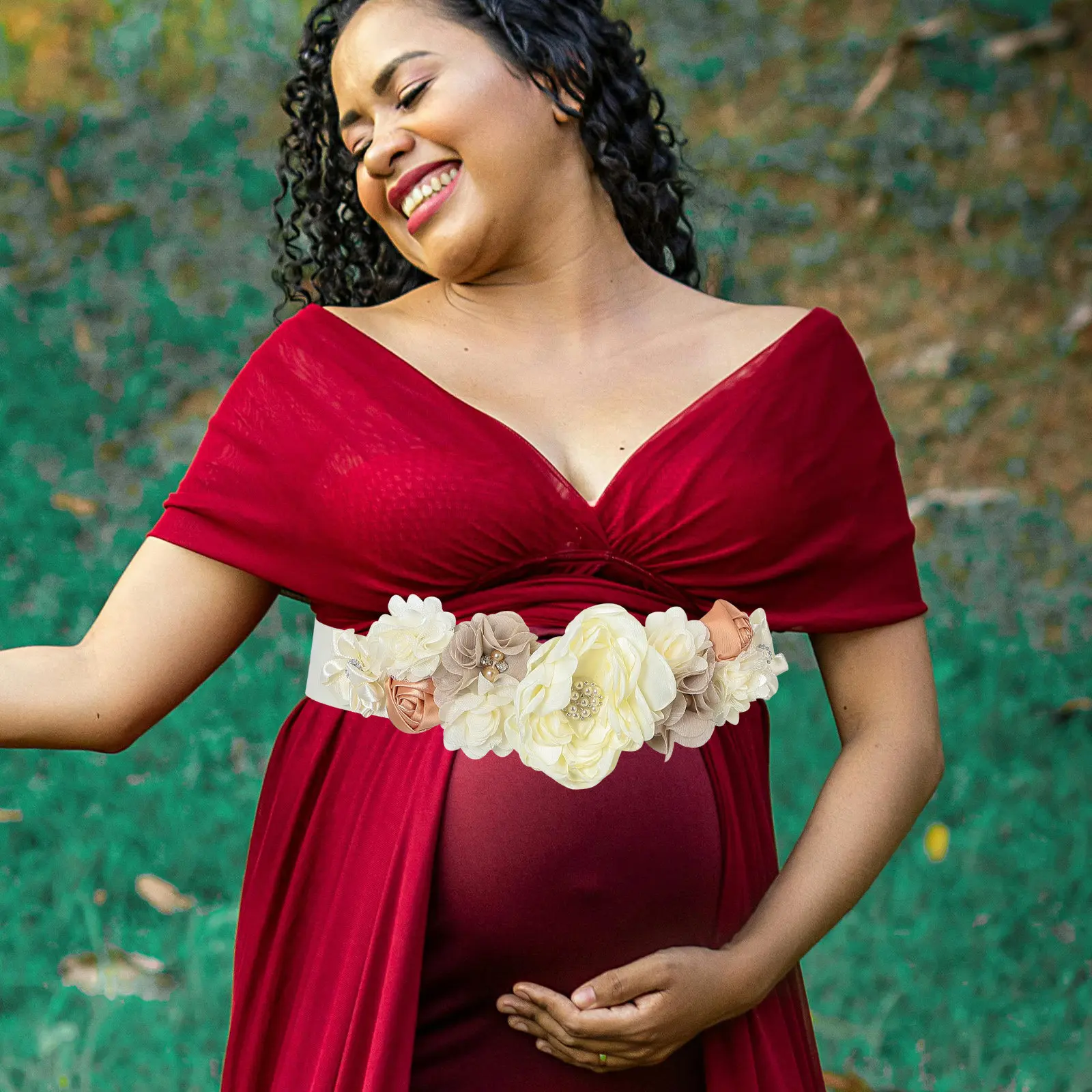 Maternity Belt Flower Belly Sash Soft Comfortable Adjustable Pregnancy Sash Belt Decorative Shower Party Accessory
Maternity Belt Flower Belly Sash Soft Comfortable Adjustable Pregnancy Sash Belt Decorative Shower Party Accessory