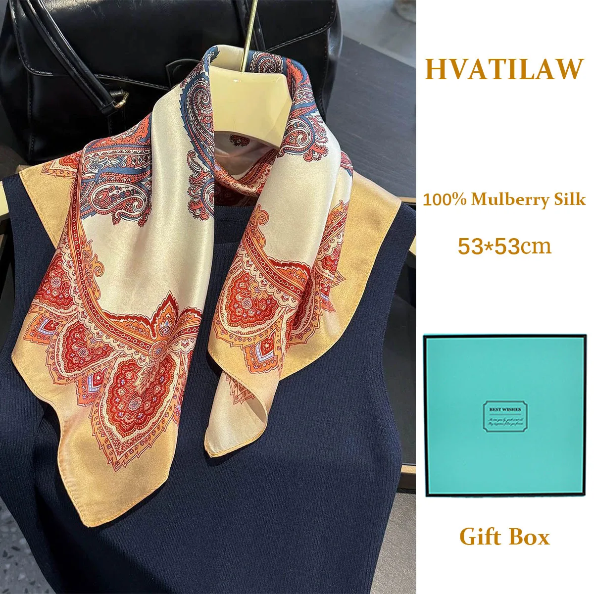 100% Pure Silk Scarf Foualrd Bandana Summer Women 53cm Square Scarves Shawl Pashmina Poncho Hijab Fashion Neckerchief Gift Box
100% Pure Silk Scarf Foualrd Bandana Summer Women 53cm Square Scarves Shawl Pashmina Poncho Hijab Fashion Neckerchief Gift Box