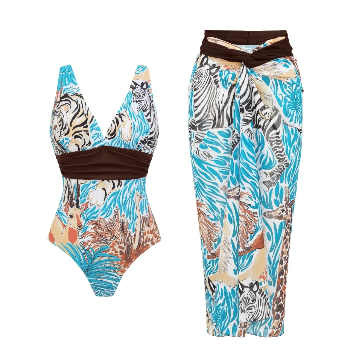 Animal Print Swimsuit Women Sexy Bikini Bandeau Biquini Female Swimwear Straps Swim Suit Long Skirt Print Bathingsuit Beachwear
Animal Print Swimsuit Women Sexy Bikini Bandeau Biquini Female Swimwear Straps Swim Suit Long Skirt Print Bathingsuit Beachwear