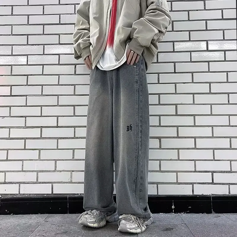 American retro jeans men's 2025 new fashion brand Hong Kong style design feel loose straight pants handsome wide-leg trousers
American retro jeans men's 2025 new fashion brand Hong Kong style design feel loose straight pants handsome wide-leg trousers