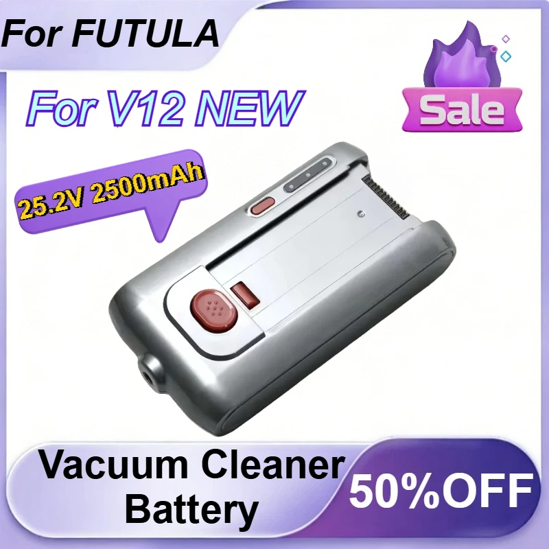 25.2V 2500mAh Battery For FUTULA V12 NEW Handheld Wireless Vacuum Cleaner Part Replacement Accessories
25.2V 2500mAh Battery For FUTULA V12 NEW Handheld Wireless Vacuum Cleaner Part Replacement Accessories