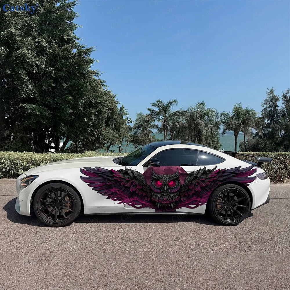 2pcs Purple Flame Owl Car Side Wraps, Self-Adhesive PVC Waterproof & Scratch-Resistant Stickers, Car Accessory Gift
2pcs Purple Flame Owl Car Side Wraps, Self-Adhesive PVC Waterproof & Scratch-Resistant Stickers, Car Accessory Gift