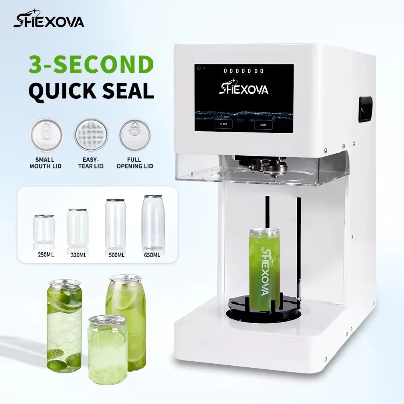 High Speed 3 Seconds Plastic Cans For Can Sealing Machine 110V 220V Automatically Adjust Height Soda Can Sealing Machine
High Speed 3 Seconds Plastic Cans For Can Sealing Machine 110V 220V Automatically Adjust Height Soda Can Sealing Machine