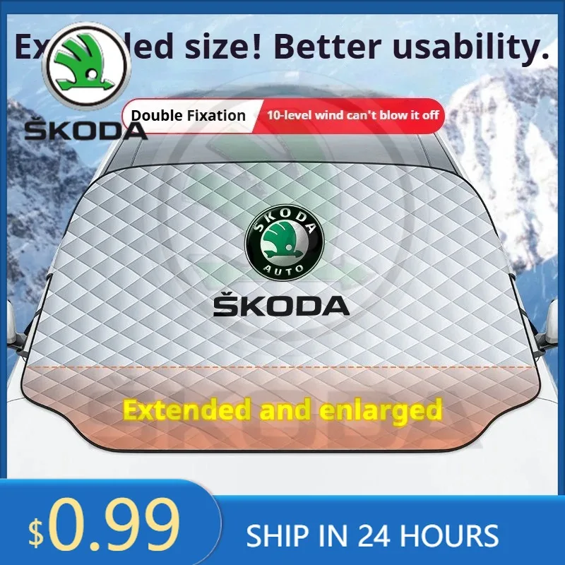 Skoda Car Sticker Car Front Windshield Cover/snow Protection/sunshade Suitable For Skoda Octavia, Superb, Swift, Kodiak, Karok,
Skoda Car Sticker Car Front Windshield Cover/snow Protection/sunshade Suitable For Skoda Octavia, Superb, Swift, Kodiak, Karok,