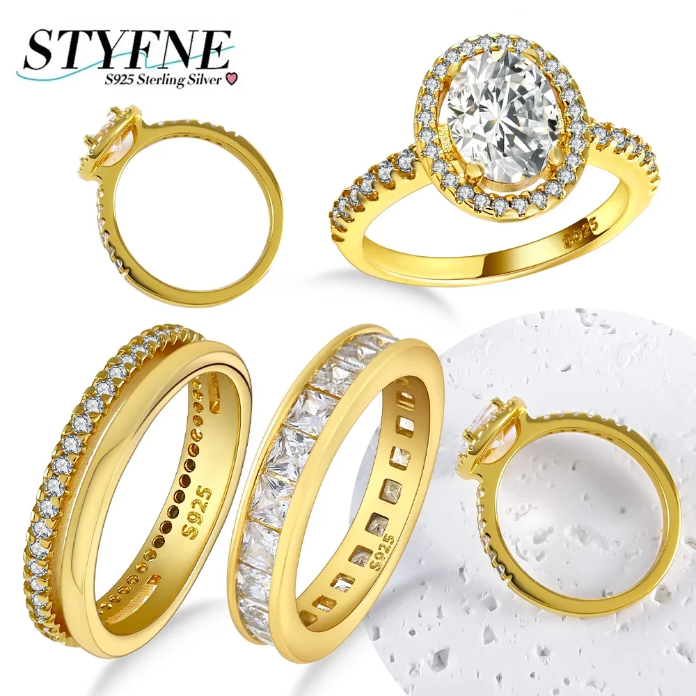 New Silver S925 Gold Series Rings Shiny Zircon Stone Ring for Women Exquisite Fine Jewelry Gifts Can Daily or Party Matching
New Silver S925 Gold Series Rings Shiny Zircon Stone Ring for Women Exquisite Fine Jewelry Gifts Can Daily or Party Matching