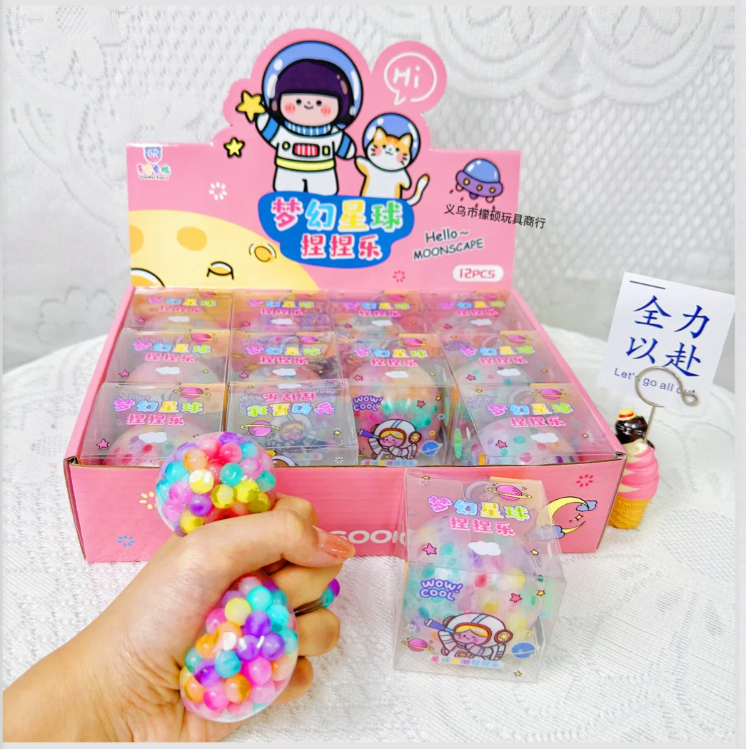 Fancy Squeeze Toy Dream Planet Colorful Bead Filled Vent Ball Stress Relief Fidget Toy For Adult Daily Relaxation
Fancy Squeeze Toy Dream Planet Colorful Bead Filled Vent Ball Stress Relief Fidget Toy For Adult Daily Relaxation