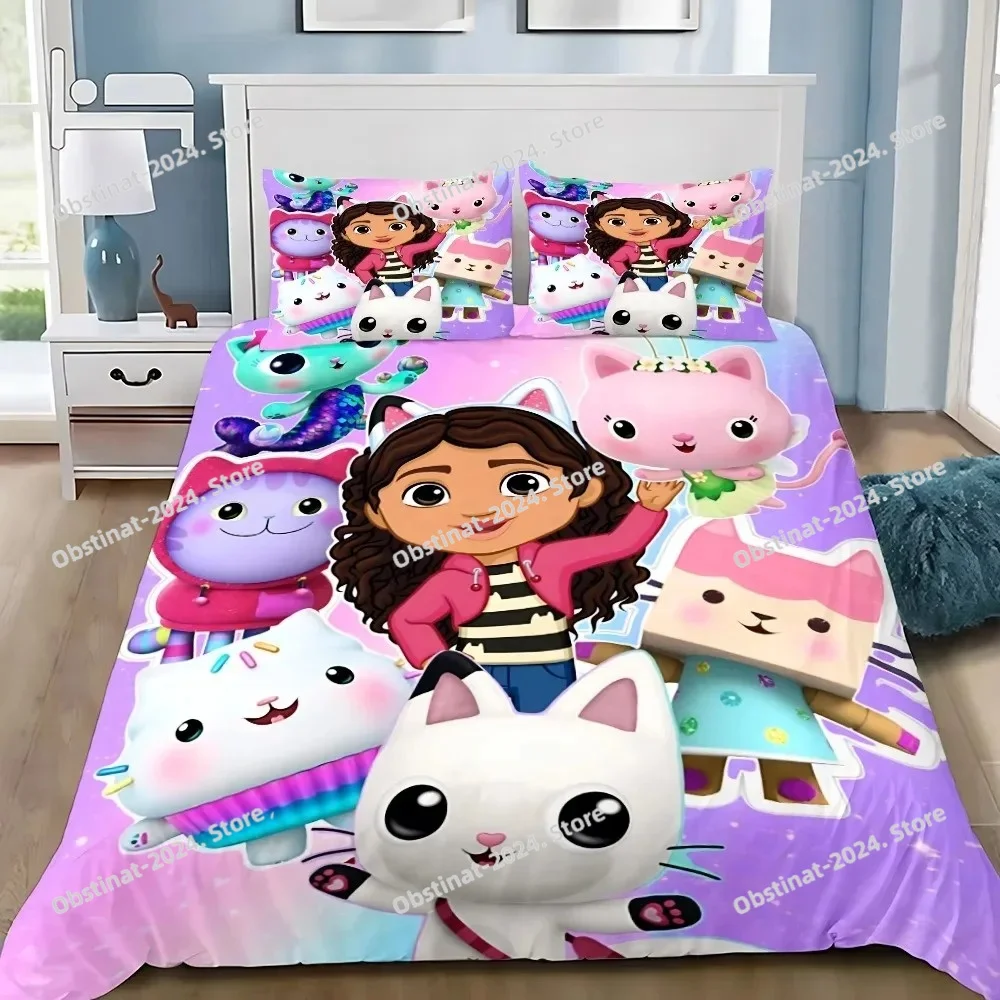 Cartoon Duvet Cover Pillowcase Bedding Set Gabbys Dollhouse Adult Boy Girl Bedroom Decoration Children Single Double Large Size
Cartoon Duvet Cover Pillowcase Bedding Set Gabbys Dollhouse Adult Boy Girl Bedroom Decoration Children Single Double Large Size