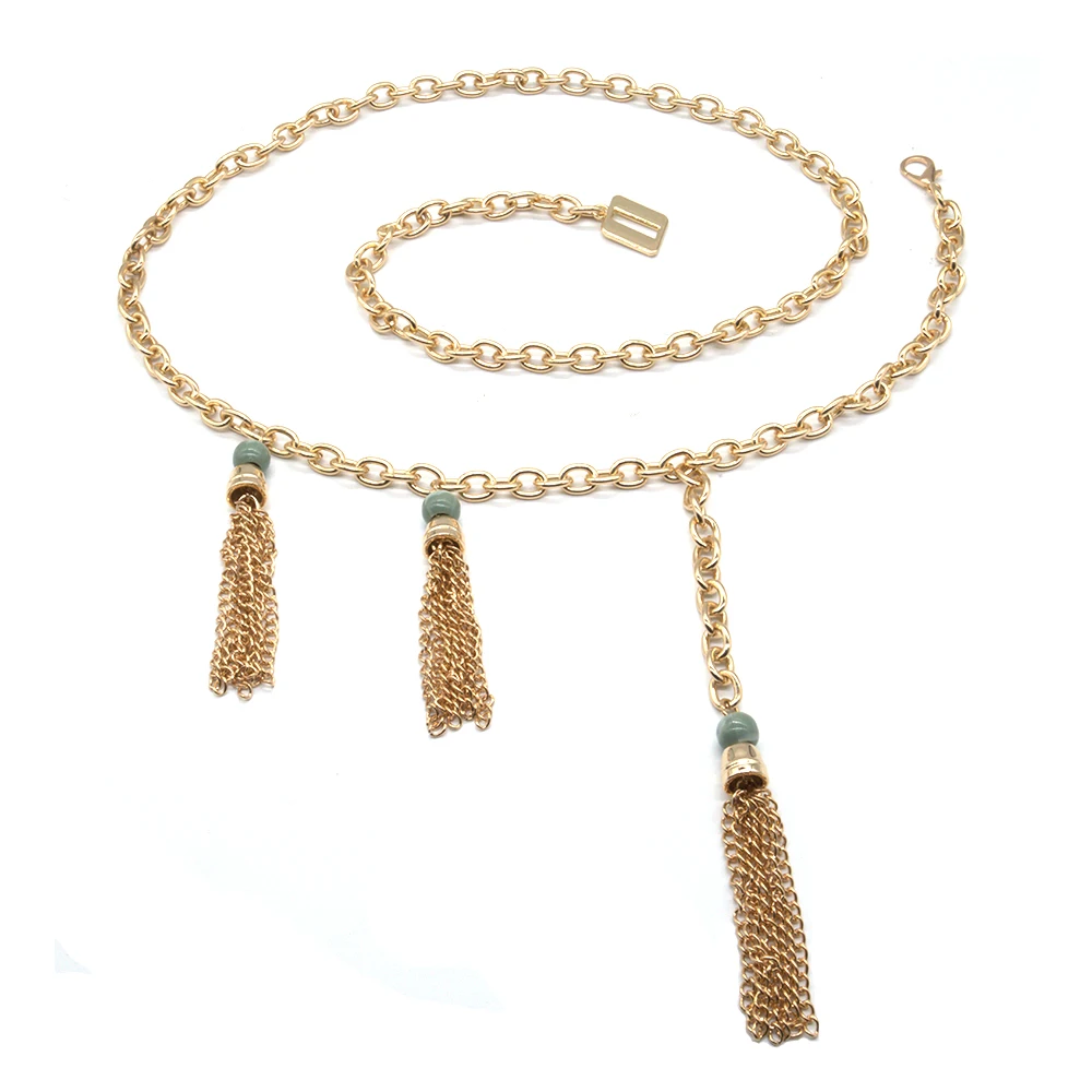 Tassel waist chain, retro artistic style decoration, fashionable chain, simple and versatile dress, thin waistband
Tassel waist chain, retro artistic style decoration, fashionable chain, simple and versatile dress, thin waistband
