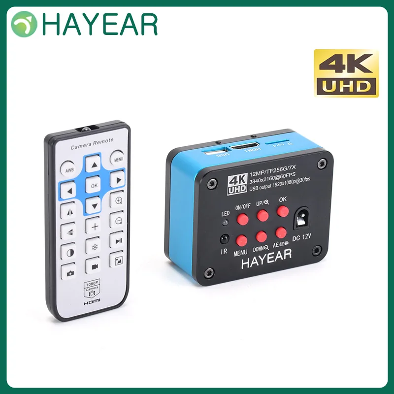 Цифровой микроскоп HAYEAR 4K с креплением C, 60 кадров в секунду, HDMI, промышленное электронное видео, совместимое с Windows/Mac/Linux
Цифровой микроскоп HAYEAR 4K с креплением C, 60 кадров в секунду, HDMI, промышленное электронное видео, совместимое с Windows/Mac/Linux
