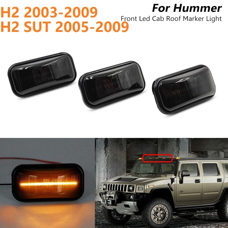 3 шт., дымчатый фонарь для передней крыши кабины, фонарь для Hummer H2 2003-2009 / SUT 2005-2009
3 шт., дымчатый фонарь для передней крыши кабины, фонарь для Hummer H2 2003-2009 / SUT 2005-2009
