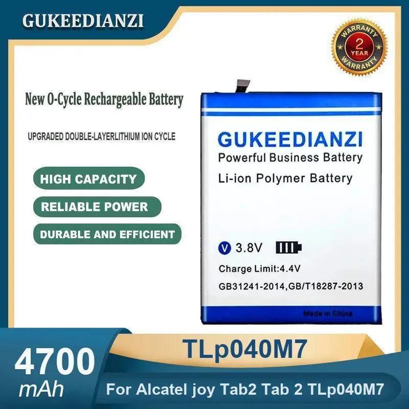 Аккумулятор TLp040M7 для планшета высокой емкости 4700 мАч для Alcatel Joy Tab2 Tab 2 TLp040M7
Аккумулятор TLp040M7 для планшета высокой емкости 4700 мАч для Alcatel Joy Tab2 Tab 2 TLp040M7