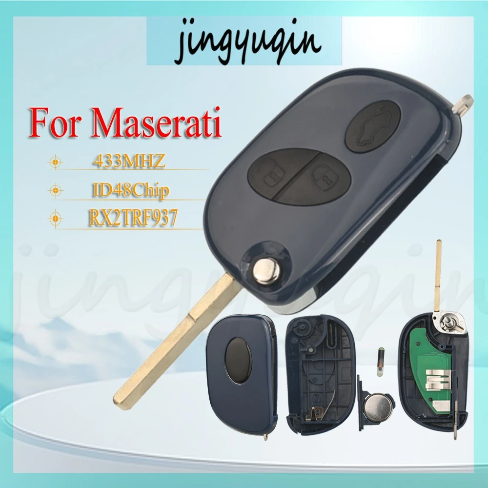 Jingyuqin для Maserati Quattroporte Gran Turismo 2005-2011 3 кнопки FCCID:RX2TRF937 ID48 чип 433 МГц откидной автомобильный дистанционный брелок 
Jingyuqin для Maserati Quattroporte Gran Turismo 2005-2011 3 кнопки FCCID:RX2TRF937 ID48 чип 433 МГц откидной автомобильный дистанционный брелок