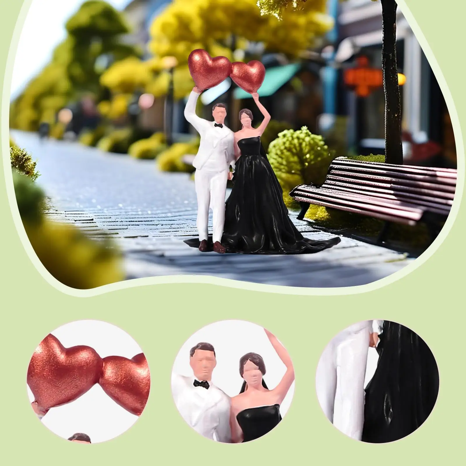 1:64 Wedding Couple Miniature Figure Mini People Figurine Tiny Painted Mini Model for Layout Prop Trains Architectural Models
1:64 Wedding Couple Miniature Figure Mini People Figurine Tiny Painted Mini Model for Layout Prop Trains Architectural Models