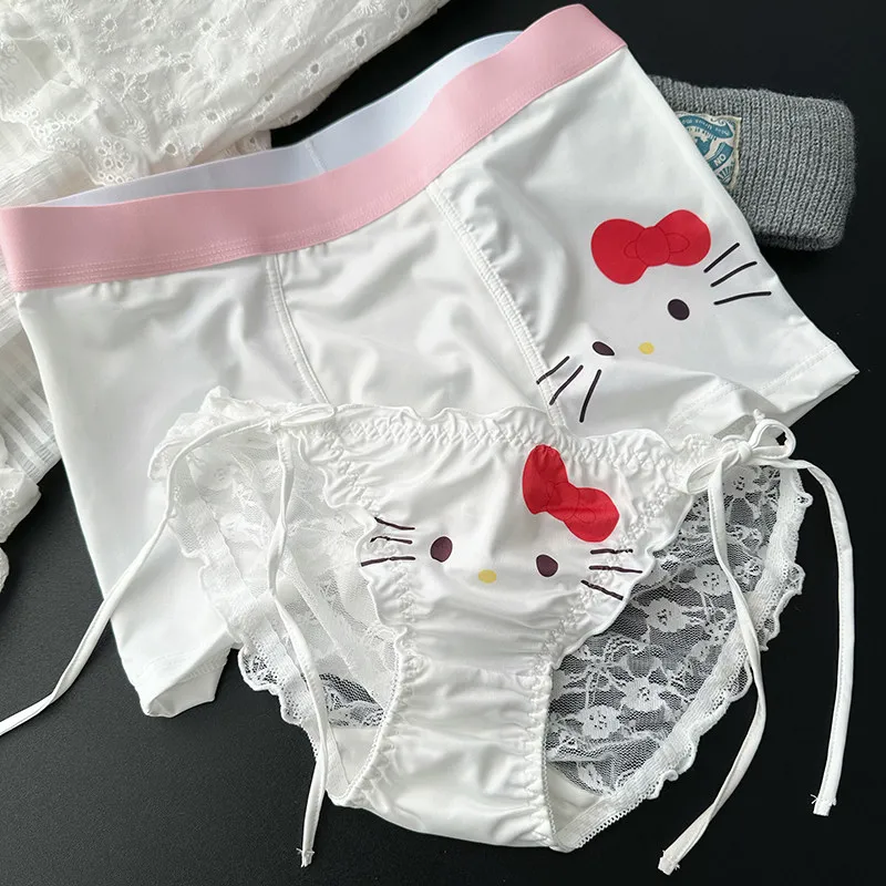 Sanrio Hello Kitty Cinnamoroll Kuromi Men's Women's Couple Underpants Print Sexy Lace Girls Kawaii Fashion Anime Triangle Pants
Sanrio Hello Kitty Cinnamoroll Kuromi Men's Women's Couple Underpants Print Sexy Lace Girls Kawaii Fashion Anime Triangle Pants