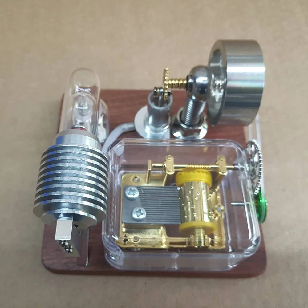 Sterling engine power music box model puzzle physics toy novel creative science and education crafts gift
Sterling engine power music box model puzzle physics toy novel creative science and education crafts gift