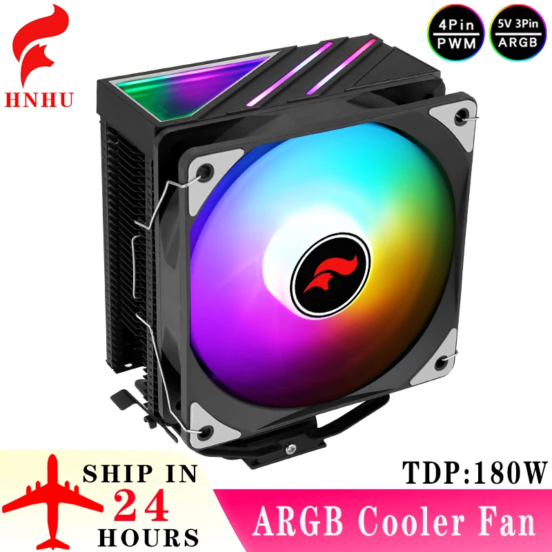 HNHU Durable Cpu Heatsink Compatible LGA115x 1200 1700 2011-3 x79 x99 AMD PC Cooler Processor 4/6 Heat Pipe Black 120mm ARGB Fan
HNHU Durable Cpu Heatsink Compatible LGA115x 1200 1700 2011-3 x79 x99 AMD PC Cooler Processor 4/6 Heat Pipe Black 120mm ARGB Fan