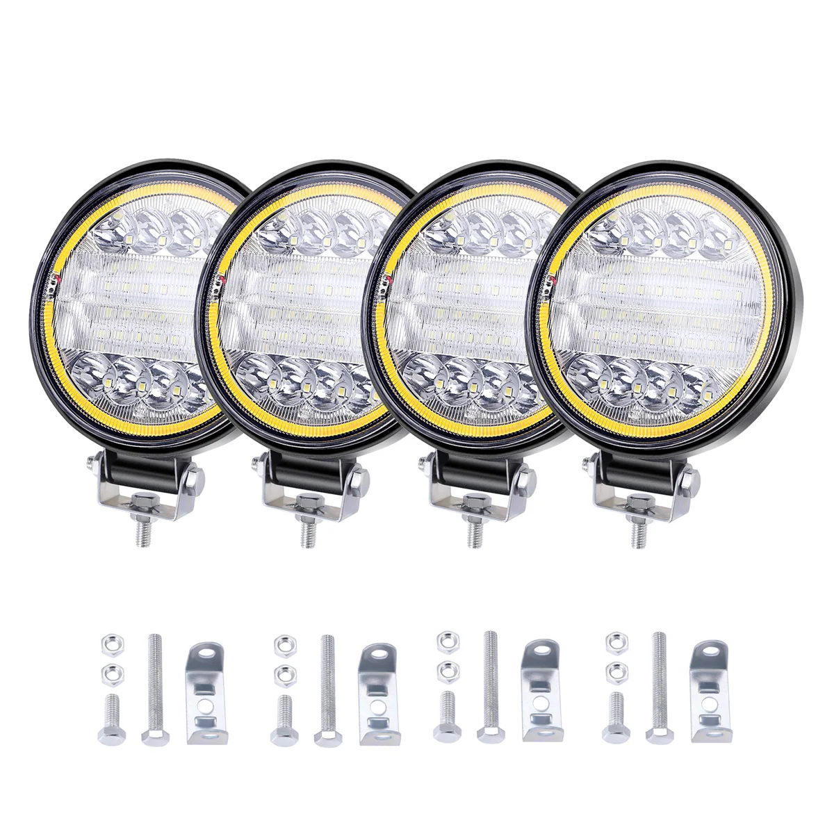 B07A-4X LED Work Light Pods Round Amber Spot Combo Light Amber Fog Lamp for Off Road SUV
B07A-4X LED Work Light Pods Round Amber Spot Combo Light Amber Fog Lamp for Off Road SUV