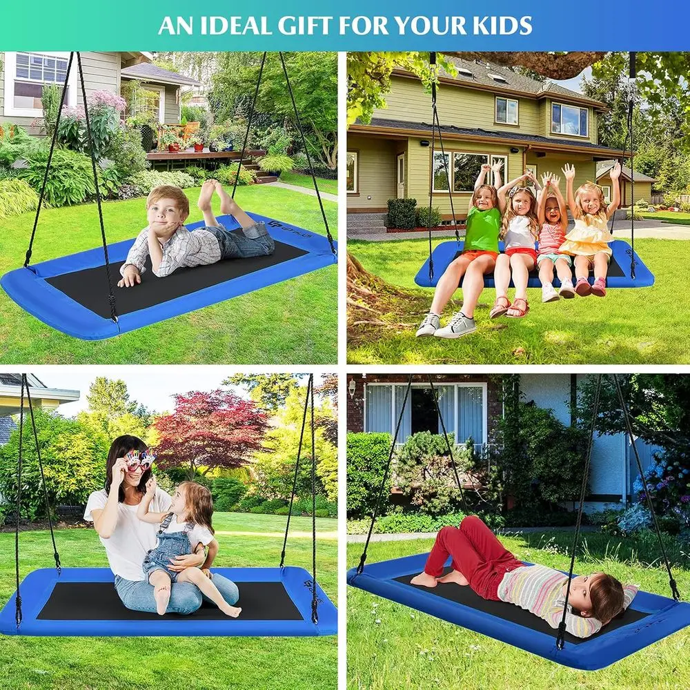 60 Inch Adjustable Giant Tree Swing for Kids and Adults, Indoor/Outdoor, Navy Blue
60 Inch Adjustable Giant Tree Swing for Kids and Adults, Indoor/Outdoor, Navy Blue