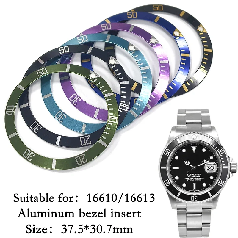 37.5*30.7mm Aluminum Bezel Insert Adhesive Backing Flat 4 For 16610 Watch Replacement Part
37.5*30.7mm Aluminum Bezel Insert Adhesive Backing Flat 4 For 16610 Watch Replacement Part