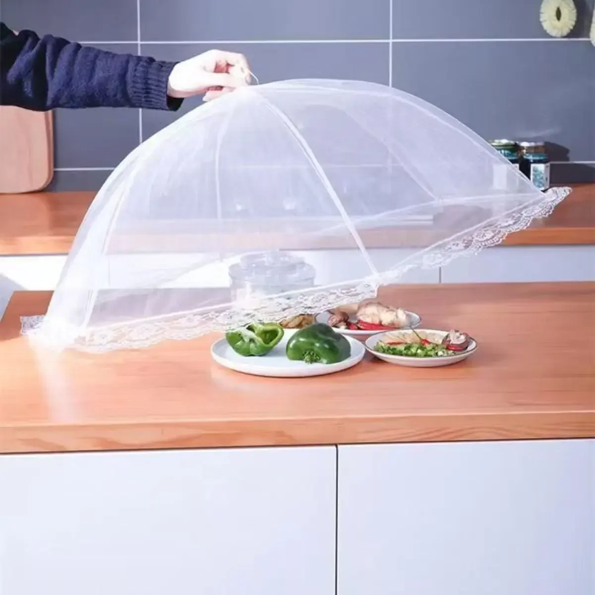 Food Cover Mesh Folding Washable Flies Tables Cover Insect Proof Protective Dish Covers Home Kitchen Storage Accessaries
Food Cover Mesh Folding Washable Flies Tables Cover Insect Proof Protective Dish Covers Home Kitchen Storage Accessaries
