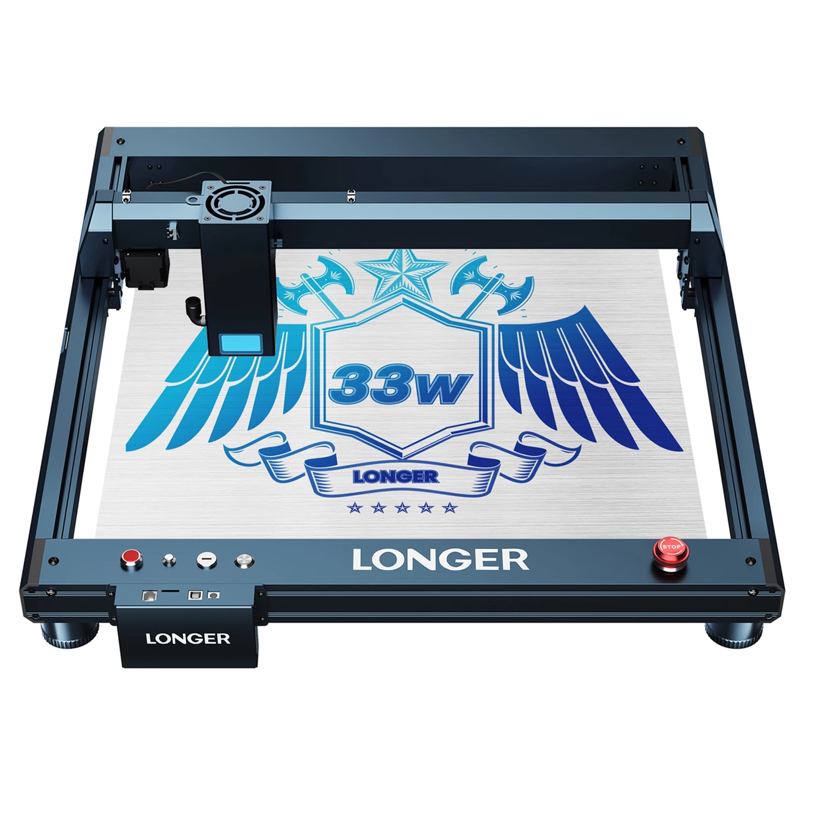 LONGER B1 30W Laser Engraver 36W Laser Power High Speed Engraving with Smart Air-Assist System Support TF Card APP 450*440mm
LONGER B1 30W Laser Engraver 36W Laser Power High Speed Engraving with Smart Air-Assist System Support TF Card APP 450*440mm