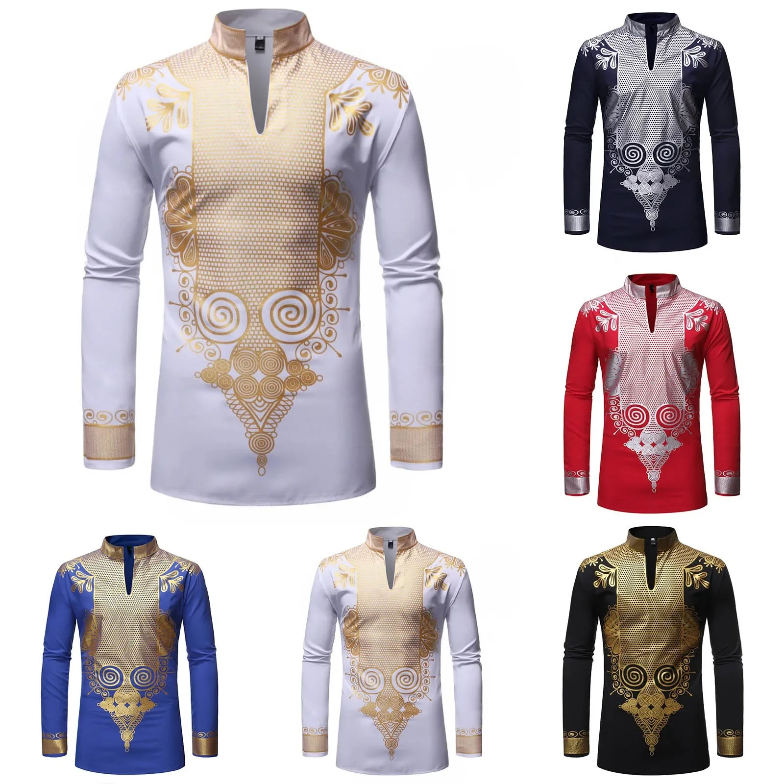 Men'S Shirts Mens Stand Pullover Shirt Mens African Turkish Chieftain Print Robe Shirt Mens Tshirt Harajuku
Men'S Shirts Mens Stand Pullover Shirt Mens African Turkish Chieftain Print Robe Shirt Mens Tshirt Harajuku