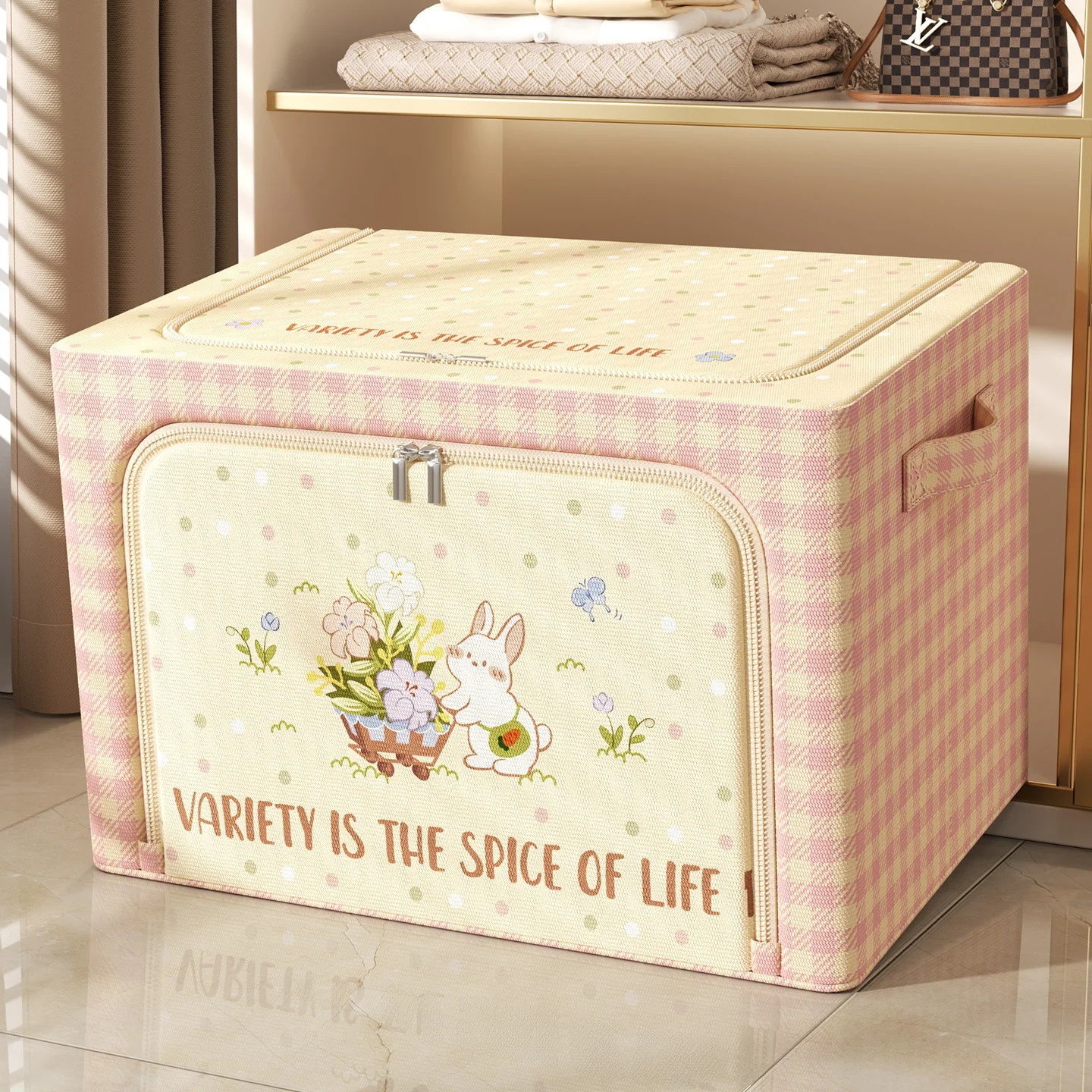 Large Capacity Oxford Cloth Storage Box Children's Quilt Organizer Wardrobe Clothes Storage Box Recommended by Professional O...
Large Capacity Oxford Cloth Storage Box Children's Quilt Organizer Wardrobe Clothes Storage Box Recommended by Professional O...