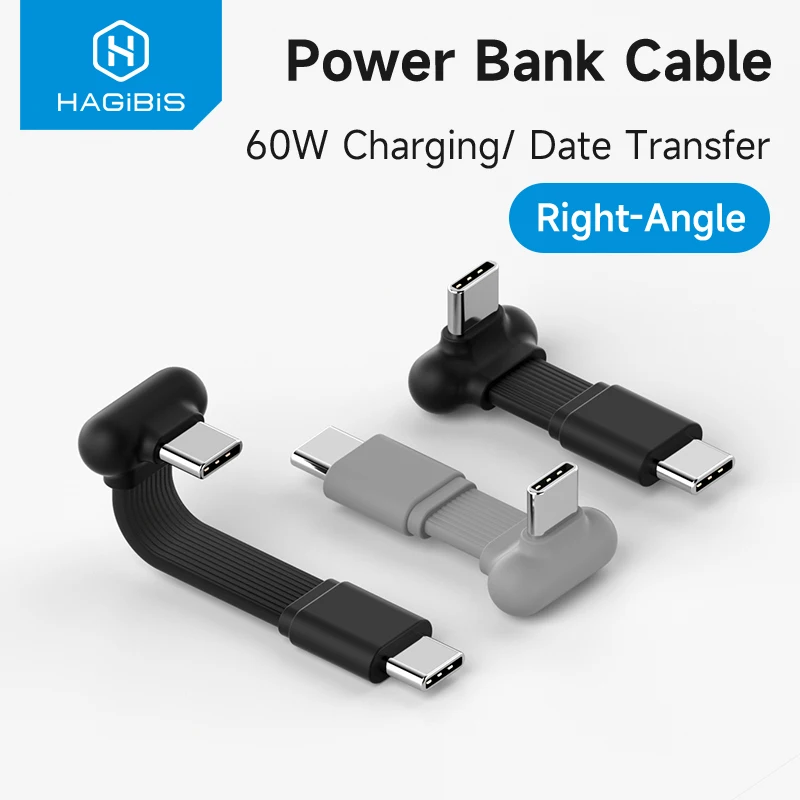 Hagibis USB C Right Angle Cable Short 90 Degree Type-C Power Bank Fast Charging Capsule Cord PD 60W for iPhone 17 Pro Max 16 15
Hagibis USB C Right Angle Cable Short 90 Degree Type-C Power Bank Fast Charging Capsule Cord PD 60W for iPhone 17 Pro Max 16 15