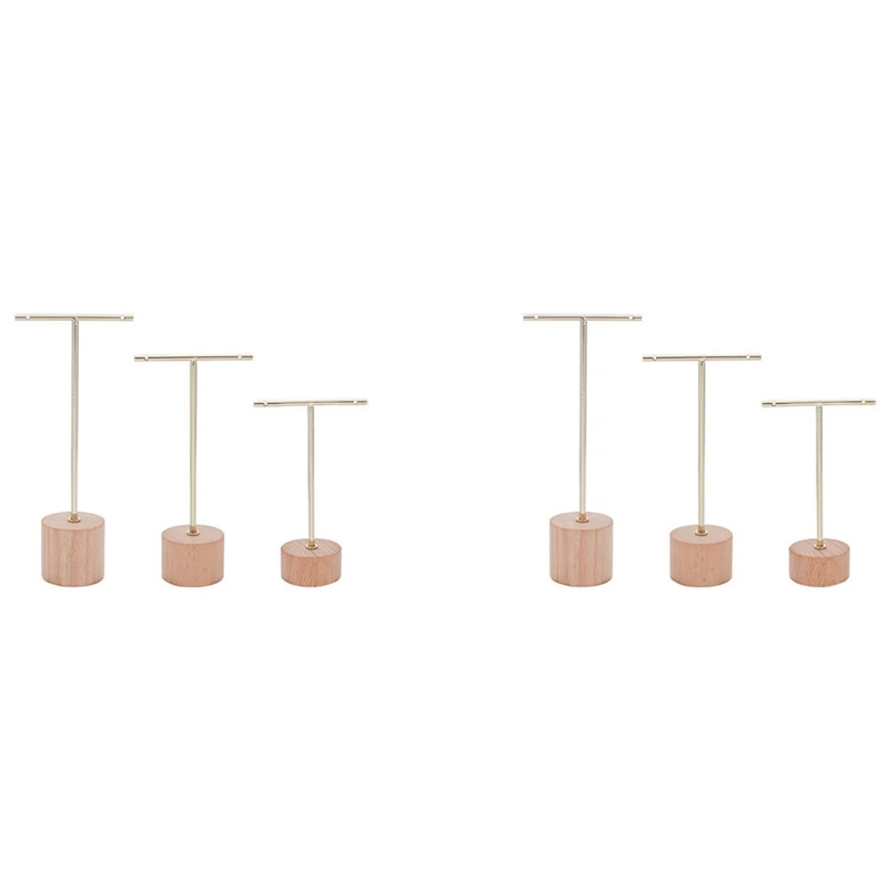 AG-6Pcs T Bar Earring Display Stand With Wooden Base Jewelry Holders Hanging Jewelry Organizer For Photography Props B
AG-6Pcs T Bar Earring Display Stand With Wooden Base Jewelry Holders Hanging Jewelry Organizer For Photography Props B