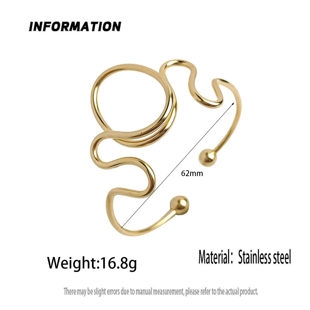 Spiral Wrap Bracelet Spherical End Pendant, Unique Gold Tone Trendsetters Avant-Garde Art Style Fashion Hand Jewelry. 
Spiral Wrap Bracelet Spherical End Pendant, Unique Gold Tone Trendsetters Avant-Garde Art Style Fashion Hand Jewelry.