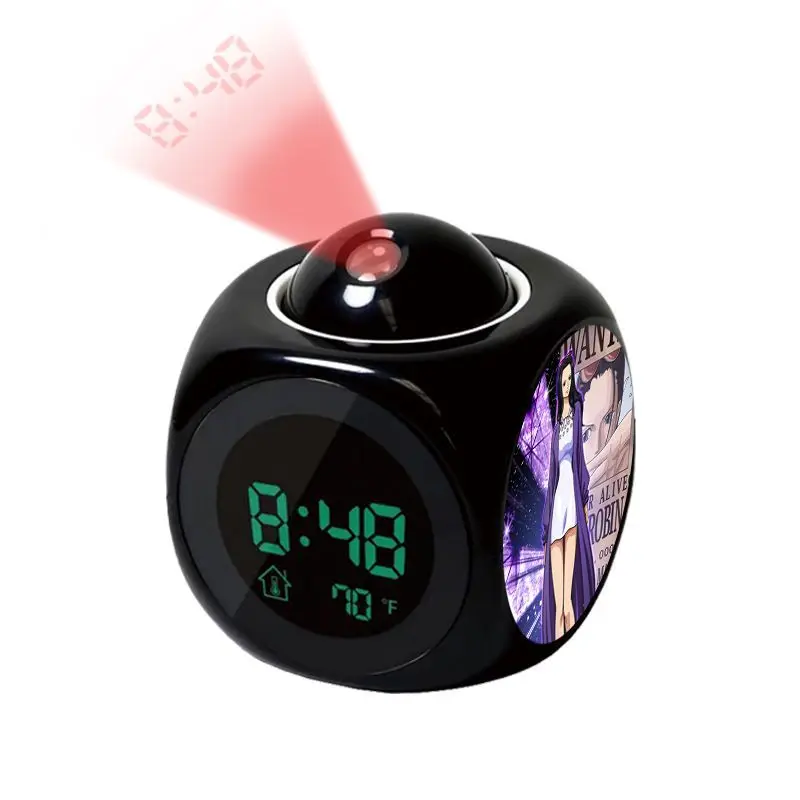 Anime One Piece Luffy Projection Alarm Clock Digital Led Clock with Time & Temperature Display Projector Night Light for Bedroom
Anime One Piece Luffy Projection Alarm Clock Digital Led Clock with Time & Temperature Display Projector Night Light for Bedroom