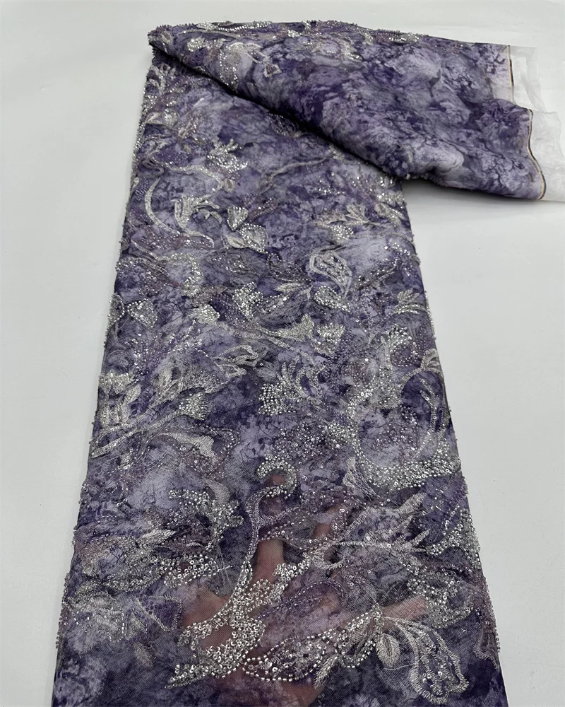 Handmade 3D Embroidery Net Lace Beads Luxury Fabric for Women's Wedding Dress Unique Fashion Design Elegance
Handmade 3D Embroidery Net Lace Beads Luxury Fabric for Women's Wedding Dress Unique Fashion Design Elegance