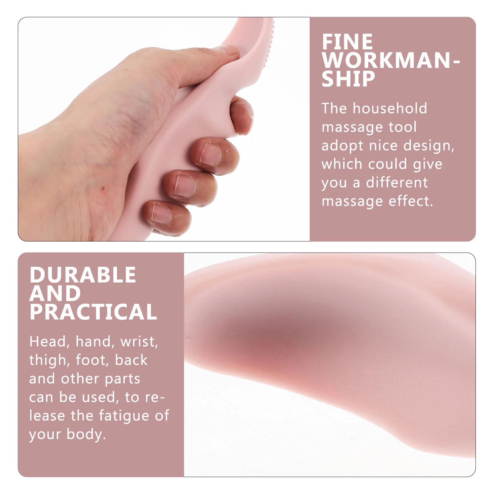 Thumb Massager Silicone Household Body Massage Tool Reusable Ergonomic Acupoint Relief Stress Portable For Neck Back Hand Foot
Thumb Massager Silicone Household Body Massage Tool Reusable Ergonomic Acupoint Relief Stress Portable For Neck Back Hand Foot