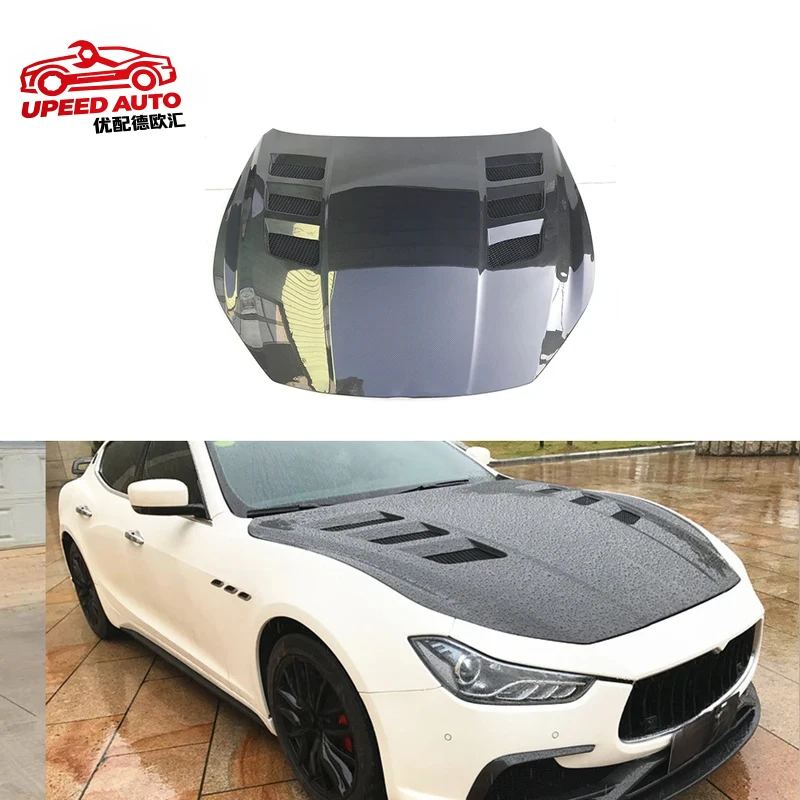 Suitable for Auto Carbon Fiber Engine Hood Maserati Ghibli S Q4 Sedan 4-Door 2014-2020 body kit
Suitable for Auto Carbon Fiber Engine Hood Maserati Ghibli S Q4 Sedan 4-Door 2014-2020 body kit