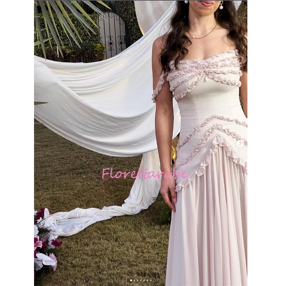Classic Sweetheart Sleeveless Pleat Prom Dresses A-Line Off The Shoulder Evening Gowns Customized
Classic Sweetheart Sleeveless Pleat Prom Dresses A-Line Off The Shoulder Evening Gowns Customized