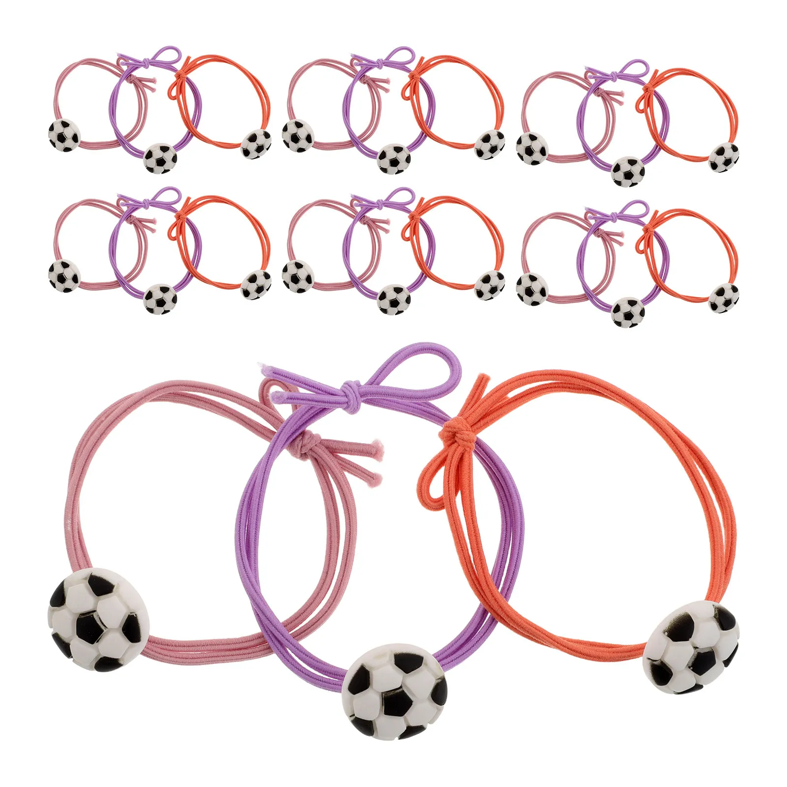 30Pcs Soccer Hair Ties for Elastic Sports Ponytail Bands Non-Slip Football Hair Accessories Team Goodies Party Favors
30Pcs Soccer Hair Ties for Elastic Sports Ponytail Bands Non-Slip Football Hair Accessories Team Goodies Party Favors