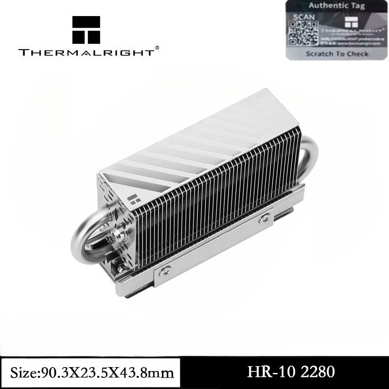Thermalright HR10 2280 SSD Heatsink Cooling Double-Sided Heat Sink 4×5mm Heatpipes with Thermal Silicone Pad for 2280 SSD PC
Thermalright HR10 2280 SSD Heatsink Cooling Double-Sided Heat Sink 4×5mm Heatpipes with Thermal Silicone Pad for 2280 SSD PC