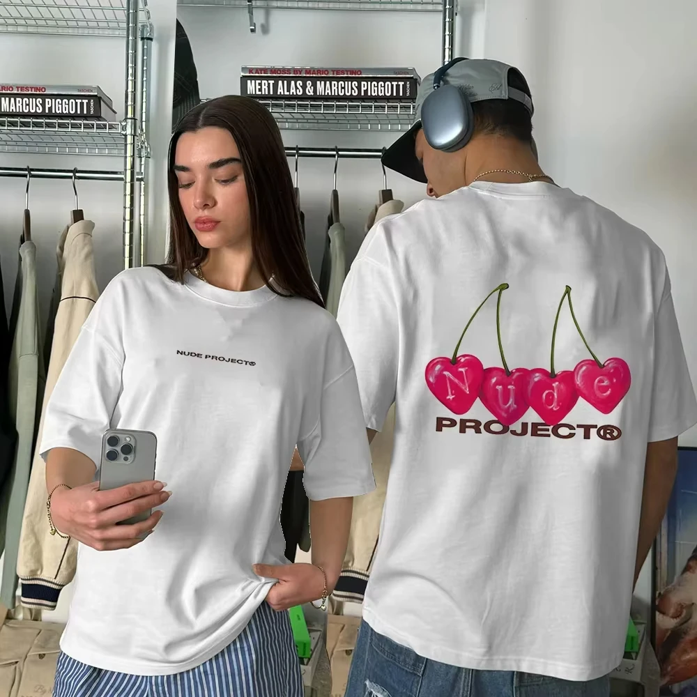 2025 Summer Cotton Printed T-shirt Women Fashion Nude T Shirt Men Leisure Sports Loose Brand Unisex Streetwear Y2K Tops Clothing
2025 Summer Cotton Printed T-shirt Women Fashion Nude T Shirt Men Leisure Sports Loose Brand Unisex Streetwear Y2K Tops Clothing